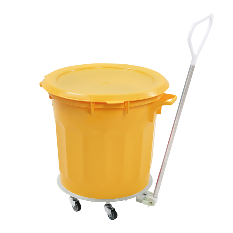 Couvercle plat pour conteneur alimentaire HACCP 75L Gilac - Jaune_1