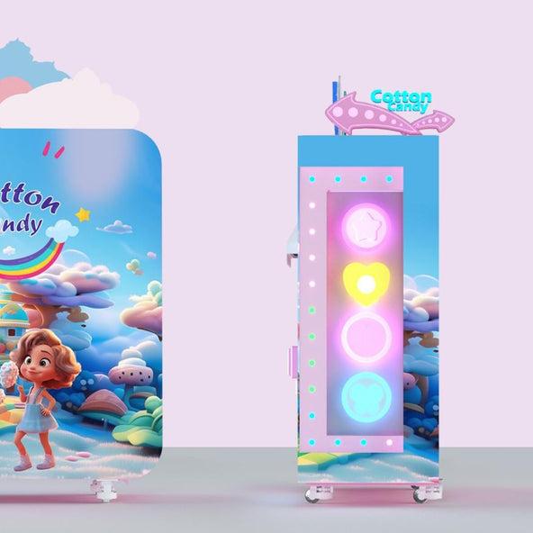 Machine à barbe à papa automatique M3 - Puissance 2800W - Temps de fabrication 80 à 130s/pièce - FESTI MARKET - Ref FM-M3-CFCSB_1