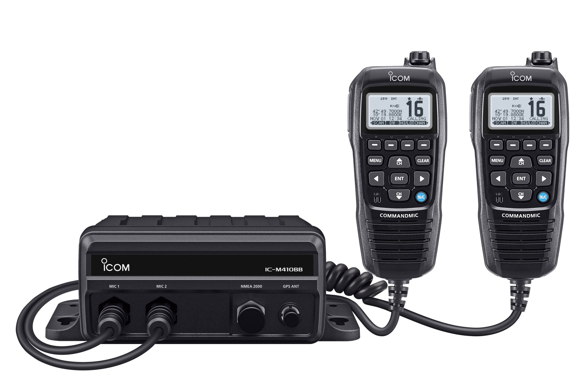 Vhf marine fixe black box ASN Classe D recepteur gps ic-m410/510bb_1