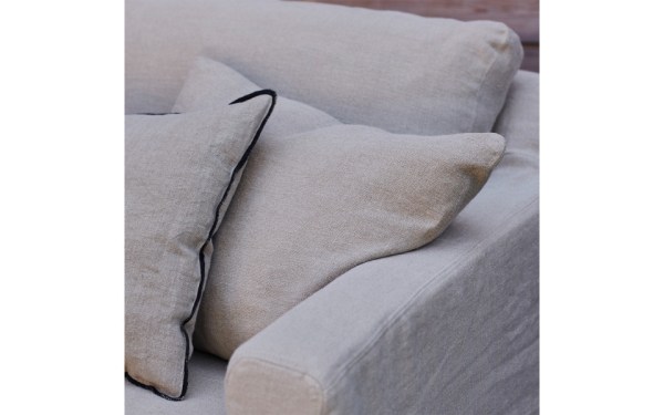 Canapé 3 places Bruges 206 cm - Home Spirit - profondeur 90 cm - coussins en plumes déhoussables_1