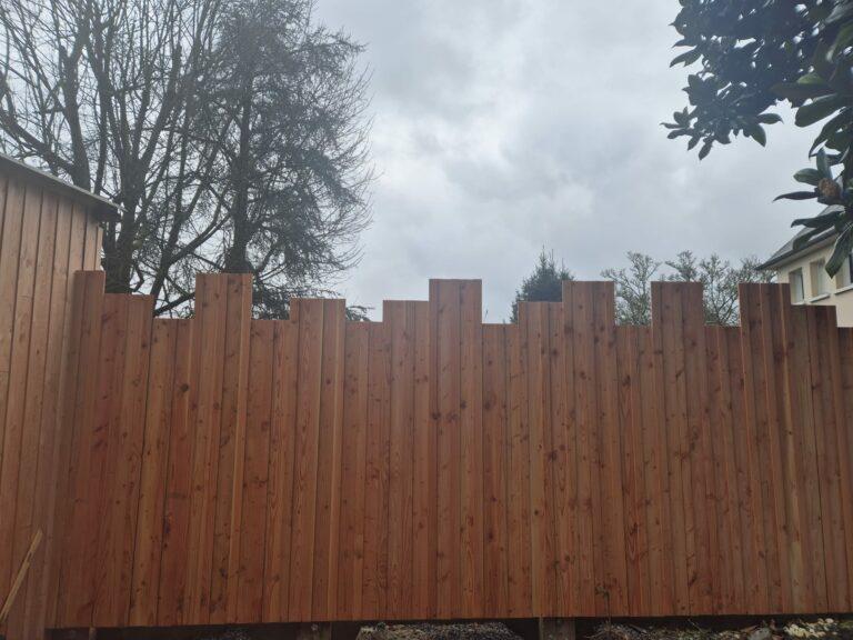 Claustra en bois Douglas - CLAUS-1 - Asymétrique 48mm par LCI Cheval_1