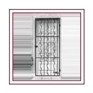 Grille de protection d'entrée - alu catalan - grille ouvrantes un et deux vantaux_1