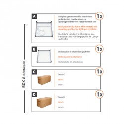 Kit Bonanza Blanc - Armoire de culture rigide G-Tools - Modèle Mini 0.35m² (176x61x61 cm) - Éclairage horticole jusqu'à 250W_1