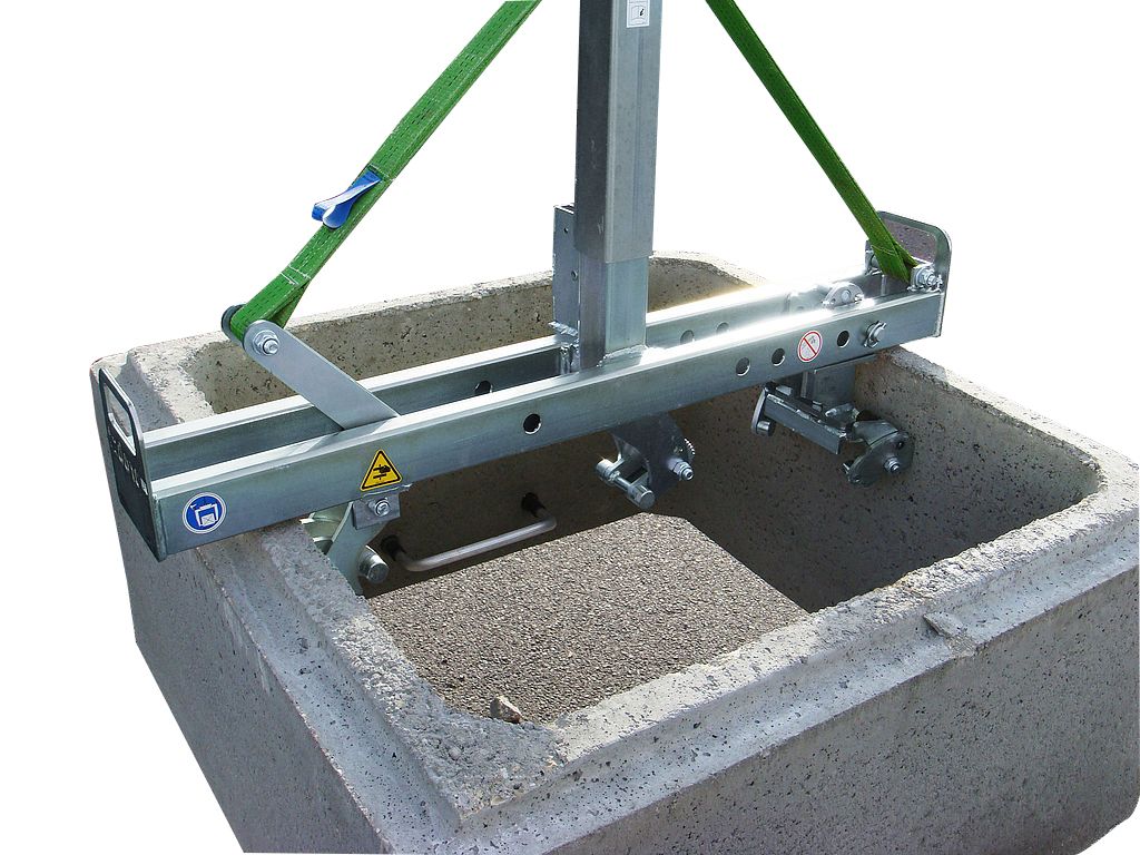 Pince de levage pour regards - SVZ-ECO - capacité 1700 kg - pour regards, cônes et charges rectangulaires_1