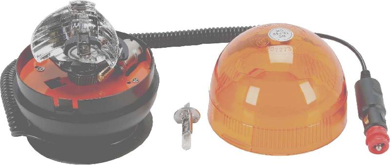 Gyrophare LED 12/24V - Fixation magnétique par ventouse - Spotlight 929435 - Cabochon antichoc et imperméable_1