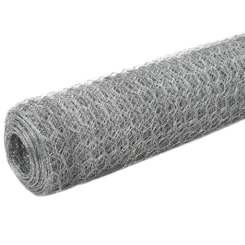 Vidaxl grillage pour volière acier galvanisé 25x1,2 m argenté 143320_1