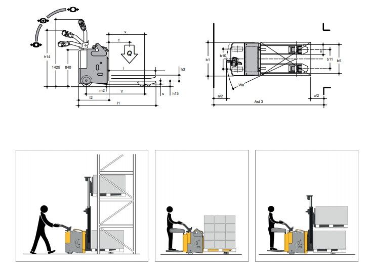 Transpalette électrique 330 BE - OMG SRL - capacité 3.0 t - traction bimoteur, timon assisté, faible hauteur de levée_1