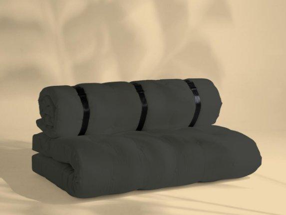 Canapé d'extérieur convertible Buckle-Up - Gris anthracite - Design, résistant, transformable en matelas 1 place_1