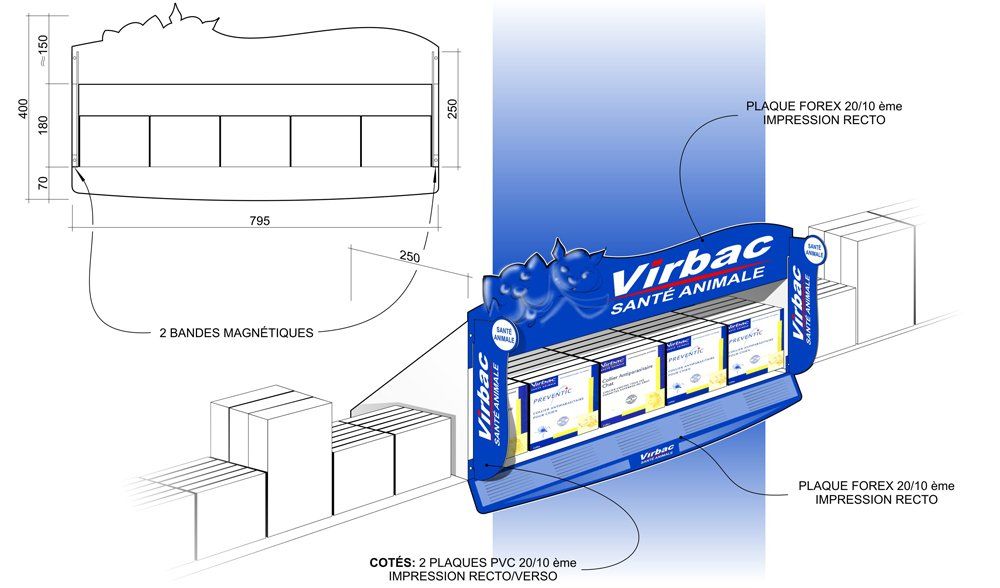 Fenêtre d'iformation - meuble présentoir - seiller - accessoire plv_1