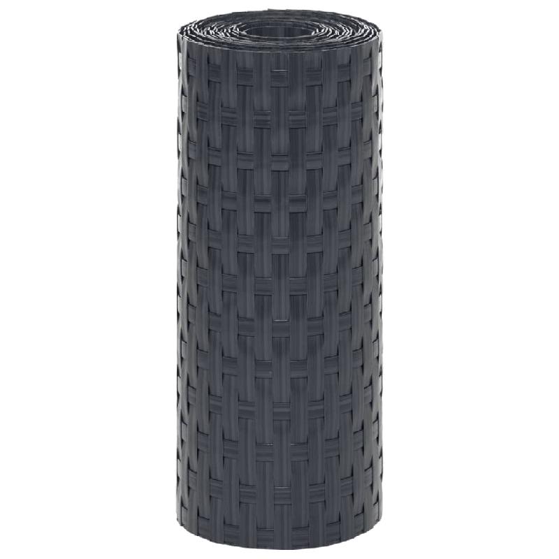 Vidaxl paravents de balcon 10 pcs anthracite 255x19 cm résine tressée 156311_1
