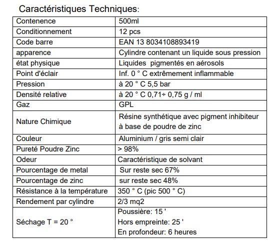 Z358 - Bombe de galvanisation à froid 98% zinc lamellaire - Ambro-Sol - 500ml_1