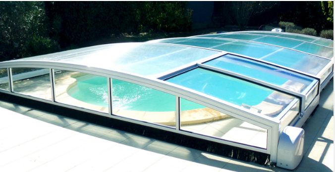 Abri piscine bas athènes / en aluminium et polycarbonate_0