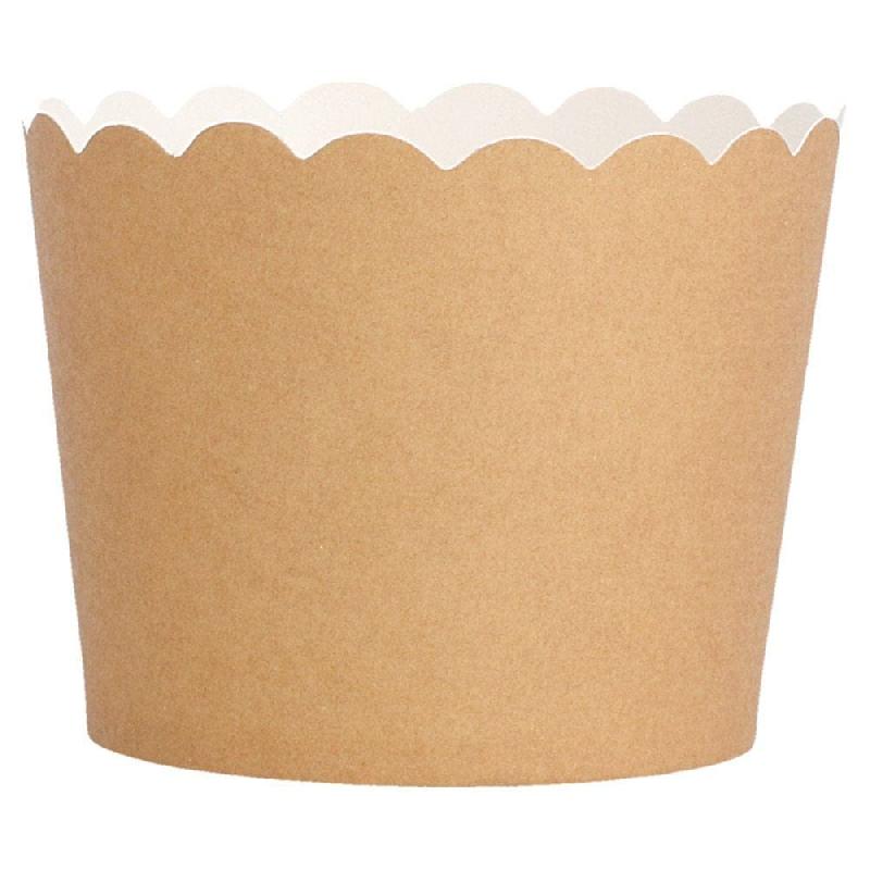 Caissette muffin carton kraft Ø5x4,5cm - par 4800_1