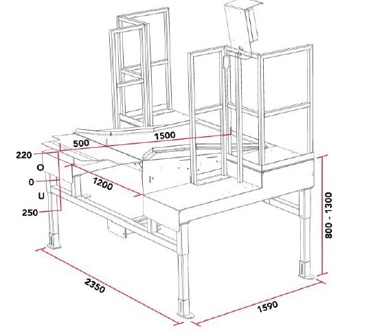 Niveleur de quai spécialement conçu pour charger et décharger des fourgons en toute sécurité et rapidement- Van-dock leveller 233E_1
