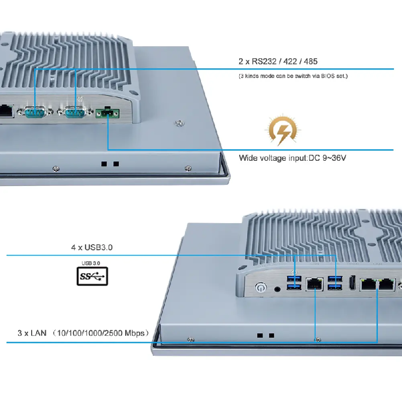 Panel PC industriel fanless 17.3