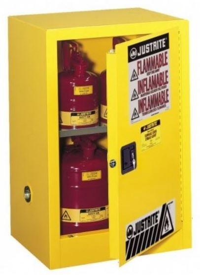 Armoire de sécurité pour produits inflammables - 15L à 340L - acier double paroi, fermeture automatique_1