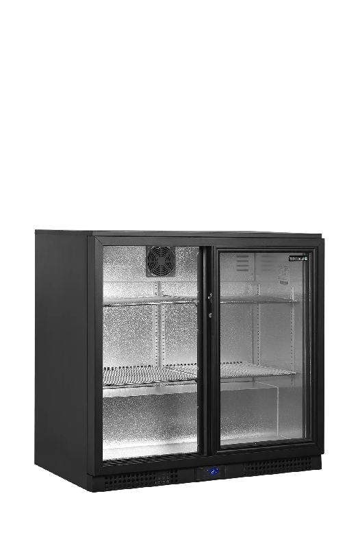 Arrière bar réfrigéré 2 portes BA26S noir TEFCOLD_1