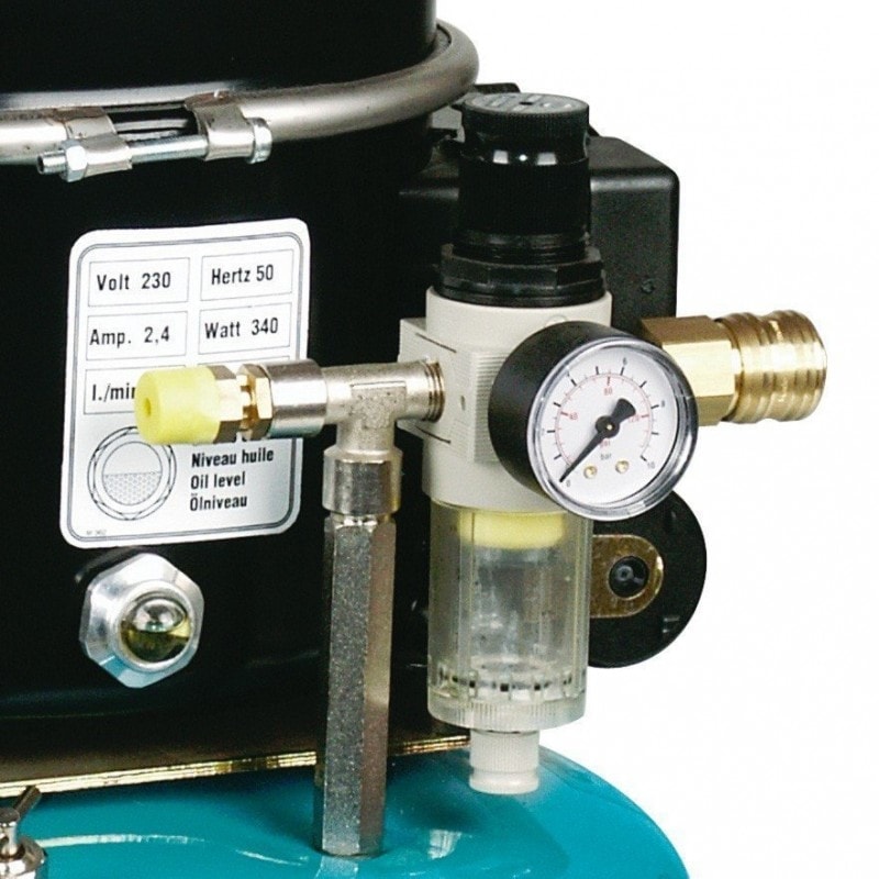 Compresseur Aircraft Airboy Silence 50 Pro - 2000100 - Silencieux 43 dB(A) - Cuve 9L - Fabrication Européenne_1