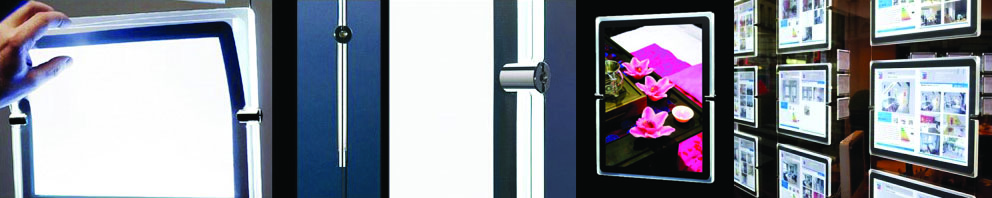 Porte-affiche lumineux à LED - Modèle double face - Formats A4 et A3 - Série 2021_1