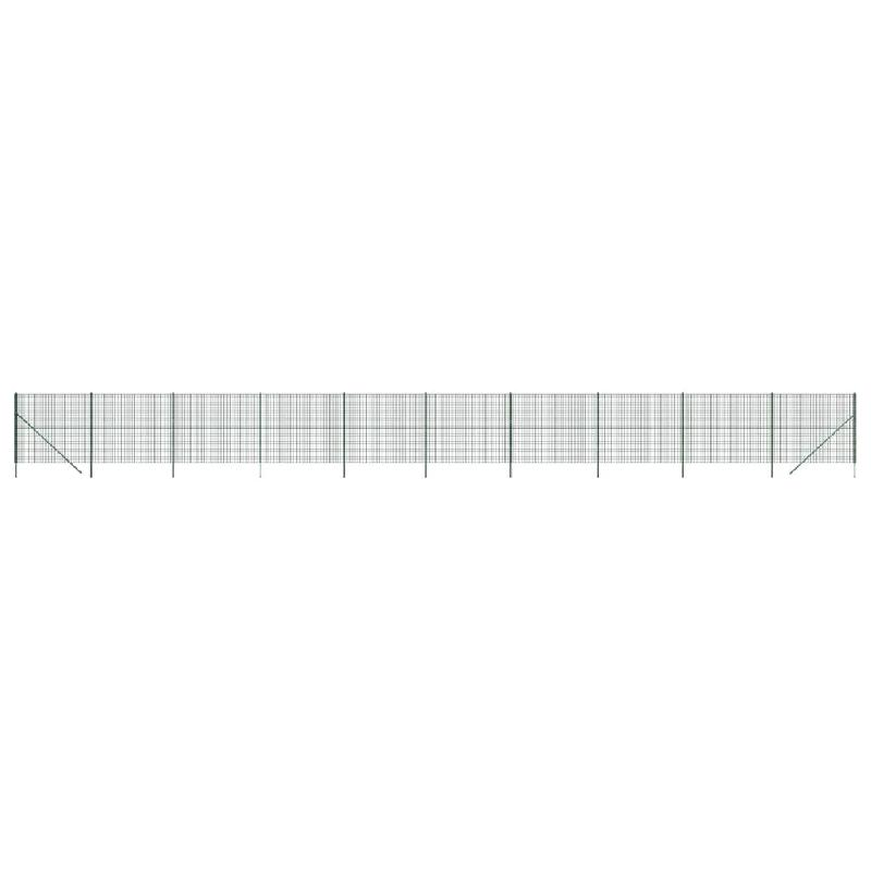 Vidaxl clôture en treillis métallique vert 1,6x25 m acier galvanisé 154060_1