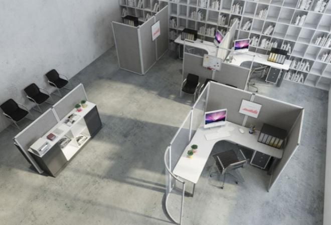 Cloisonnette - Solution acoustique pour open-spaces et bureaux - Large choix de couleurs, dimensions et matières_1