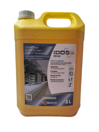 Idos dd sf-detergent desinfectant concentre virucide sols et surfaces coronavirus pae 5l_1