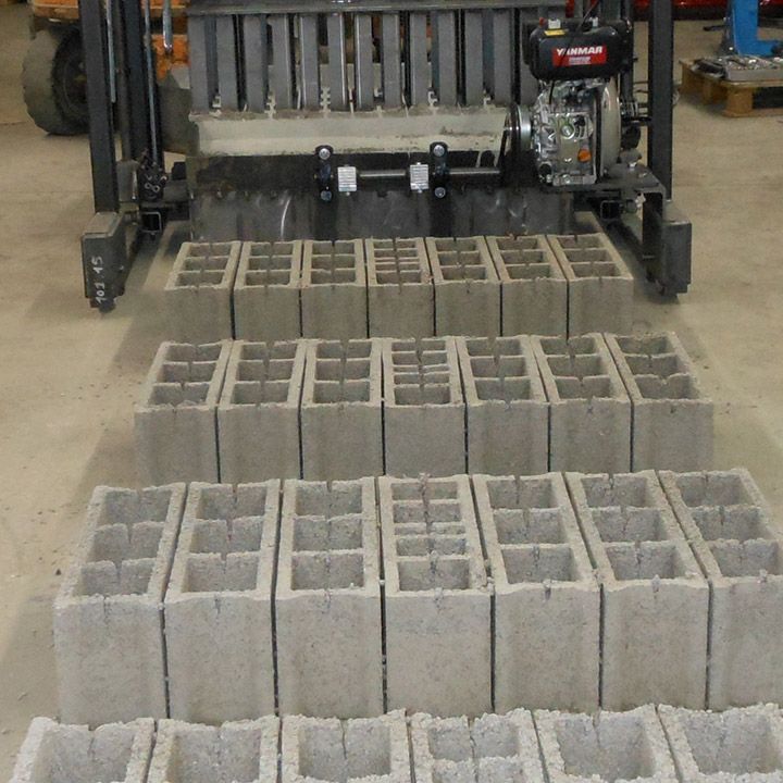 Pondeuse à parpaing et béton avec capacité de moulage de 2 à 5 blocs de 20 cm - Easy blocs - Espb_1