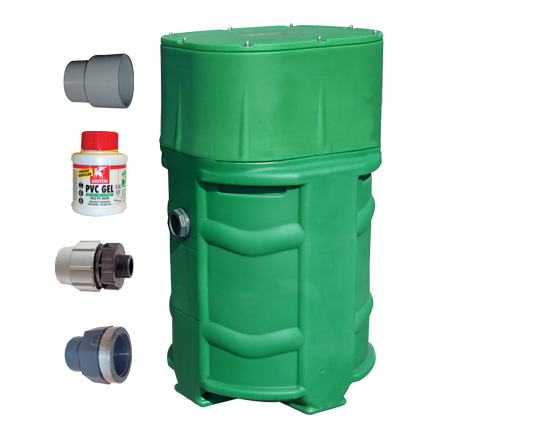 Poste de relevage Sanidrain® - HT 110 cm - Prêt à poser, spécial Fil d’Eau profond_1