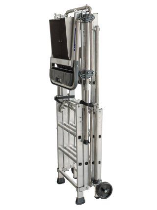 Échelle plateforme en aluminium Tubesca avec hauteur de travail jusqu'à 3,53 m