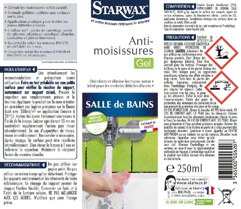 Anti Moisissures pour Murs Starwax 