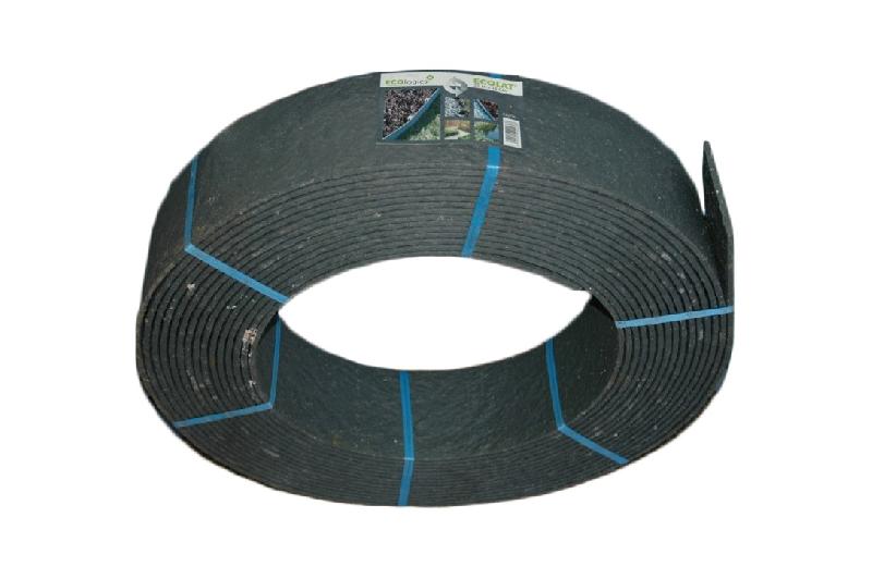 Bordure à dérouler ECOLAT plastique gris - H.14 x L.1000 cm - 100% recyclée, résistante et écologique_1