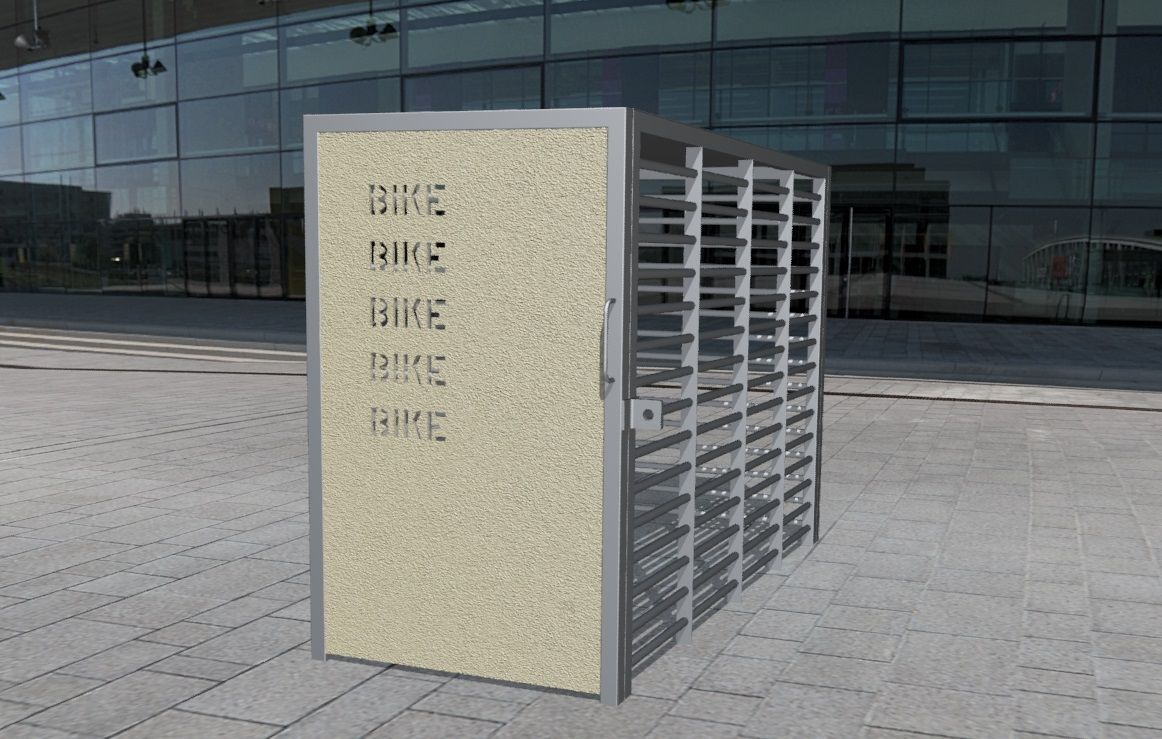 Box à vélo sécurisé en acier inoxydable - Référence BTAV1 - Structure robuste et personnalisable_1