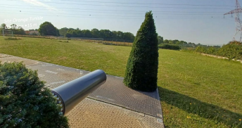 Pylônes arbres accès extérieur Kupressus - 12 à 24m - Tronc en résine marron - 6 antennes panneaux max_1