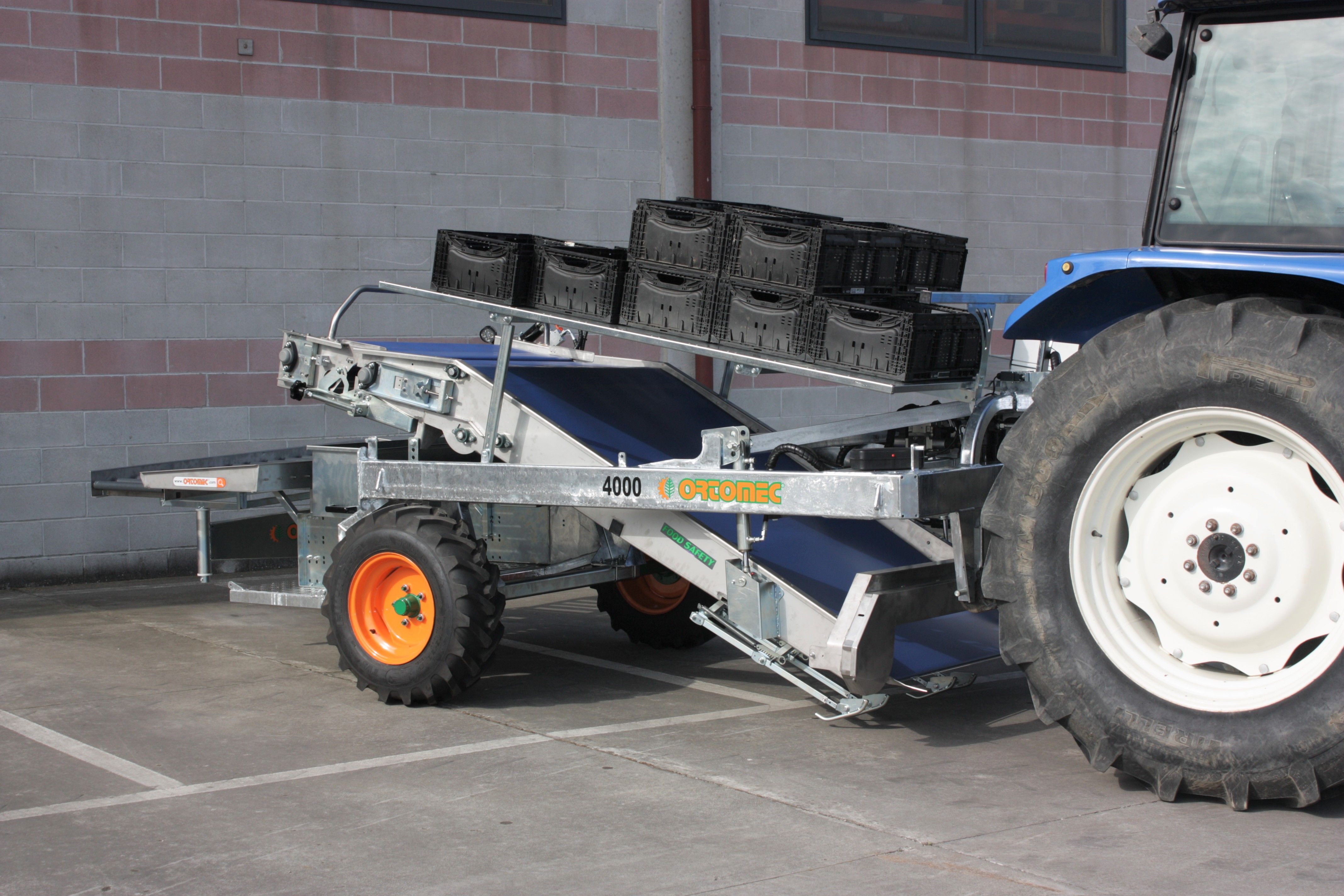 Récolteuse de légumes 4000 Foglia - Ortomec SRL - largeur de tête de récolte 120 à 180 cm - adaptable jeunes pousses et serres_1