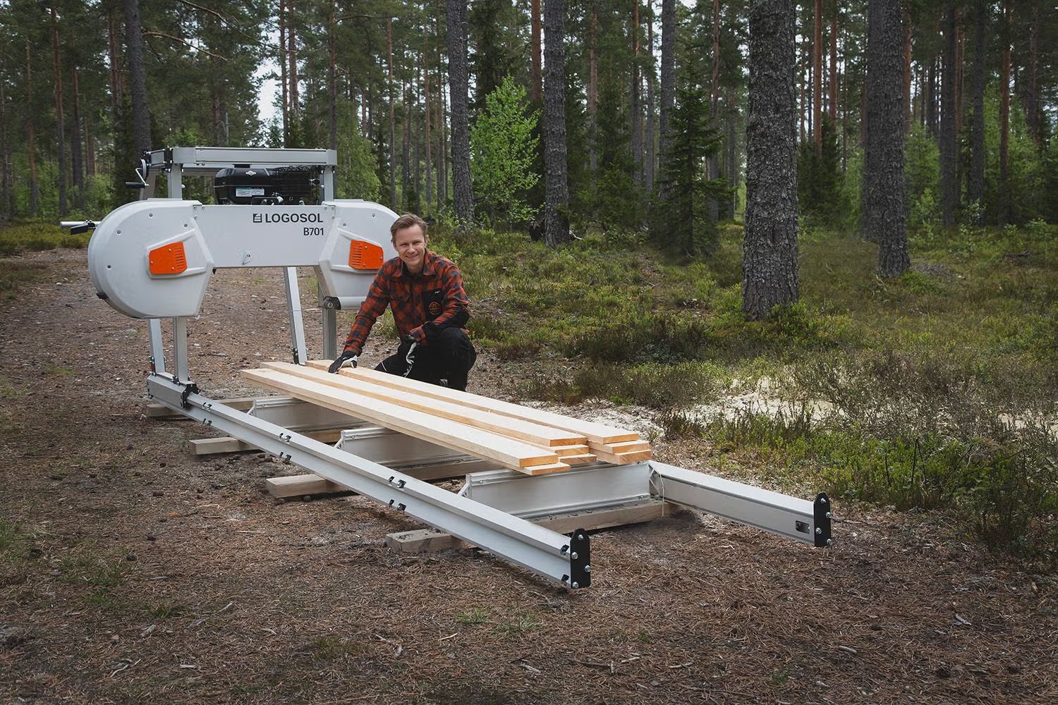 Scieries à ruban B701 électrique 4,6kW - LOGOSOL_1