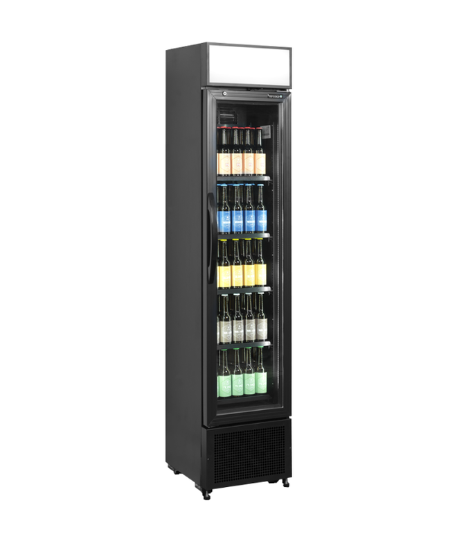 Vitrine réfrigérée verticale 1 porte AURA - 114L - 435x505mm - 2013mm - froid positif ventilé_1