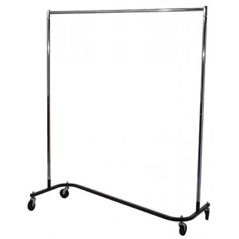 7300324 - Porte-vêtements roulant 'S' avec base - Displetech - Hauteur 69'' et largeur 60''_1