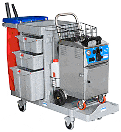 Générateur de vapeur professionnel mobile SCS 3 300 A - 3300 W, aspiration intégrée, compact et maniable_1