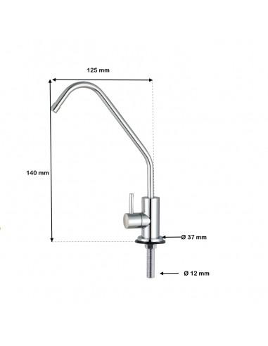Robinet 1 voie Chromé Small Metal Free - Disque céramique - Réf 1SB-MF - Certifié NSF_1