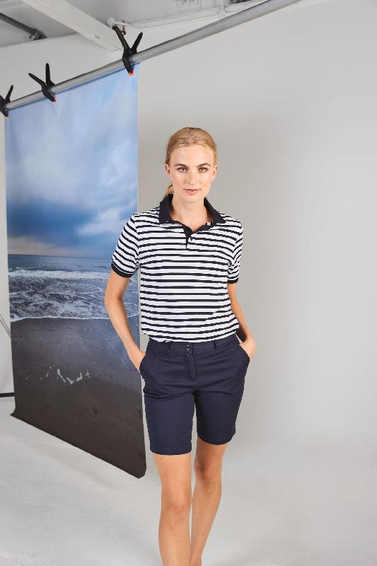 Short Chino Stretch Femme - Réf: FR606 - Tissu extensible pour faciliter les mouvements - Marque Front Row_1