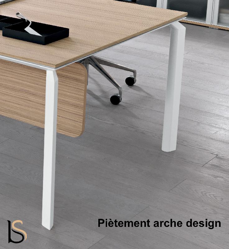 Bureau de direction sur crédence Anyware - MARTEX. - Zebrano clair_1