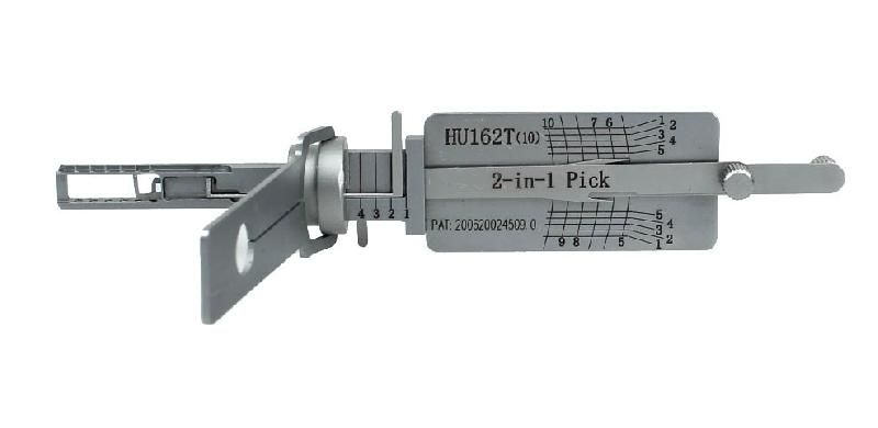 Lishi HU162T (10 cut) V3 - Crocheteur et décodeur 2-en-1 pour serrures automobiles Volkswagen, Seat, Skoda, Audi_1