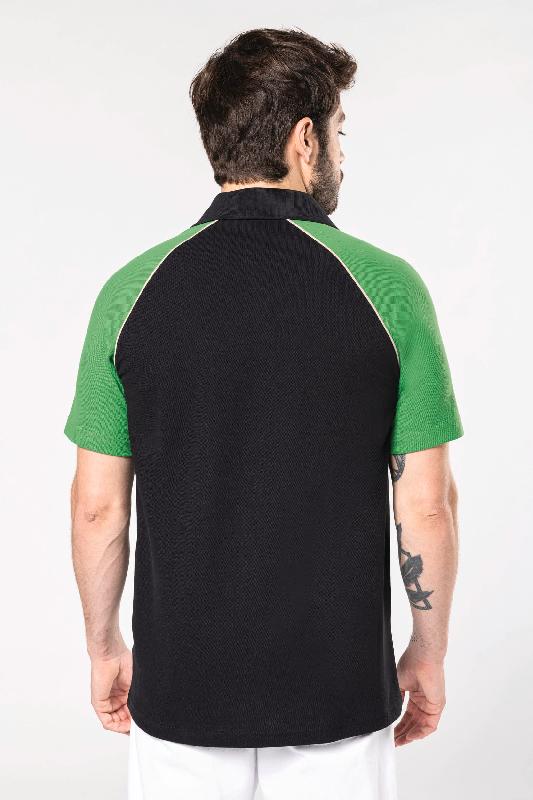 Polo baseball manches courtes - Réf: K226 - 100% coton piqué - Marque Kariban - Look sport et décontracté_1