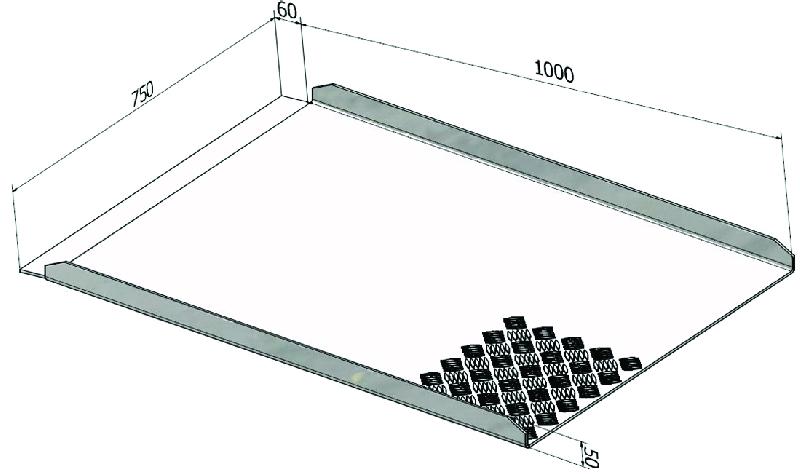Rampe PMR amovible Rolly - Aluminium larmé antidérapant - Marque Romus_1