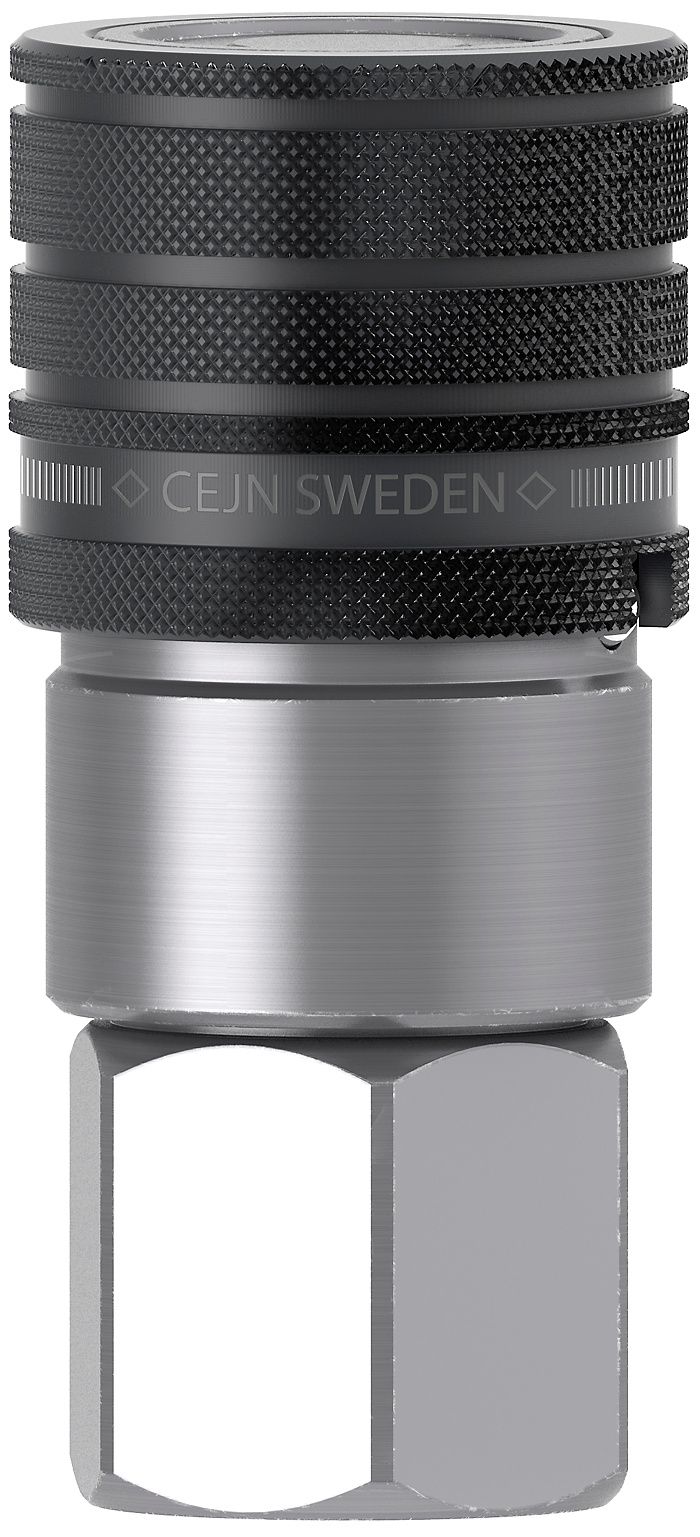 Série 265 - DN 6.3 - Coupleur CEJN en acier zinc-nickel - Raccord rapide à faces planes, norme ISO 16028_1