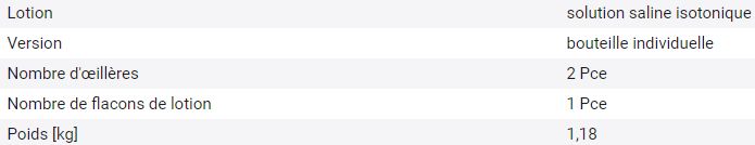188942W - Rince-œil DUO à 0,9 % de solution saline isotonique - ergonomique et conforme EN 15154-4_1