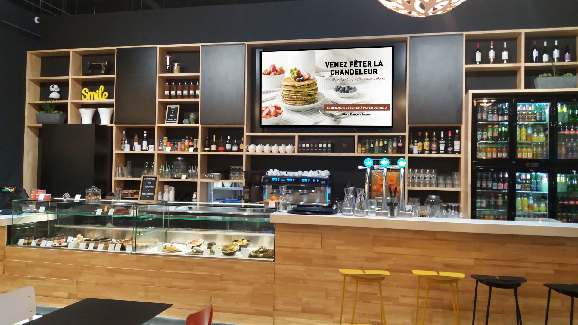 Écran LCD mural intérieur - 32 à 75 pouces - HD ou 4K - Gestion via USB ou logiciel SAAS - Garantie 2 ans_1