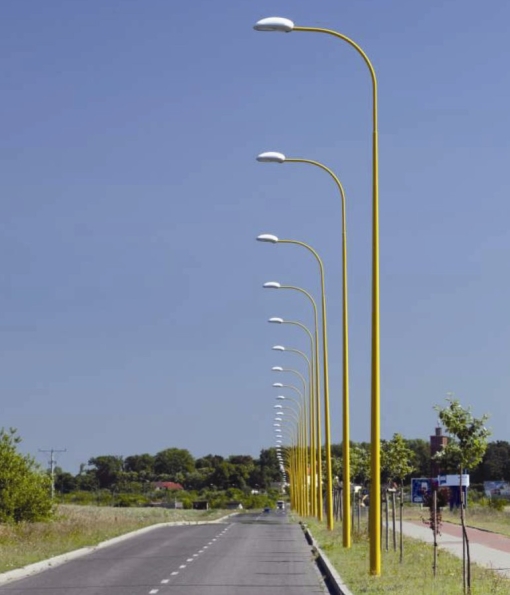 Mât d'éclairage public cylindrique / hauteur 7.5 - 12 m / en aluminium / diamètre de base 176 mm_0