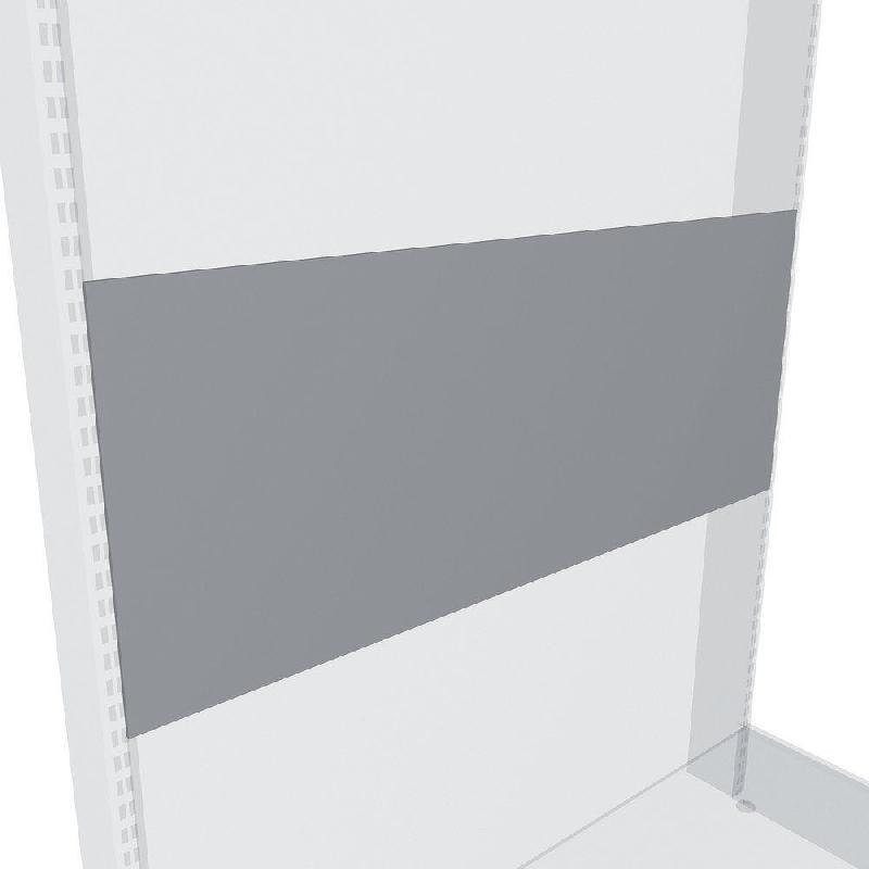 Panneau de fond plein pour gondole métal ADM - 400 x 1000 mm - Couleur Crème - Acier_1