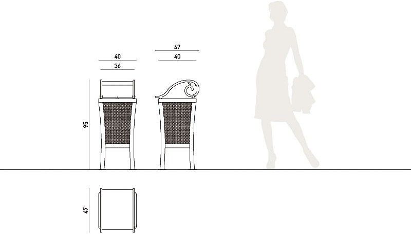 003102 - Wiedeń - Komserwis - Poubelle publique 35L - Hauteur 95 cm - Collection Wiedeń_1